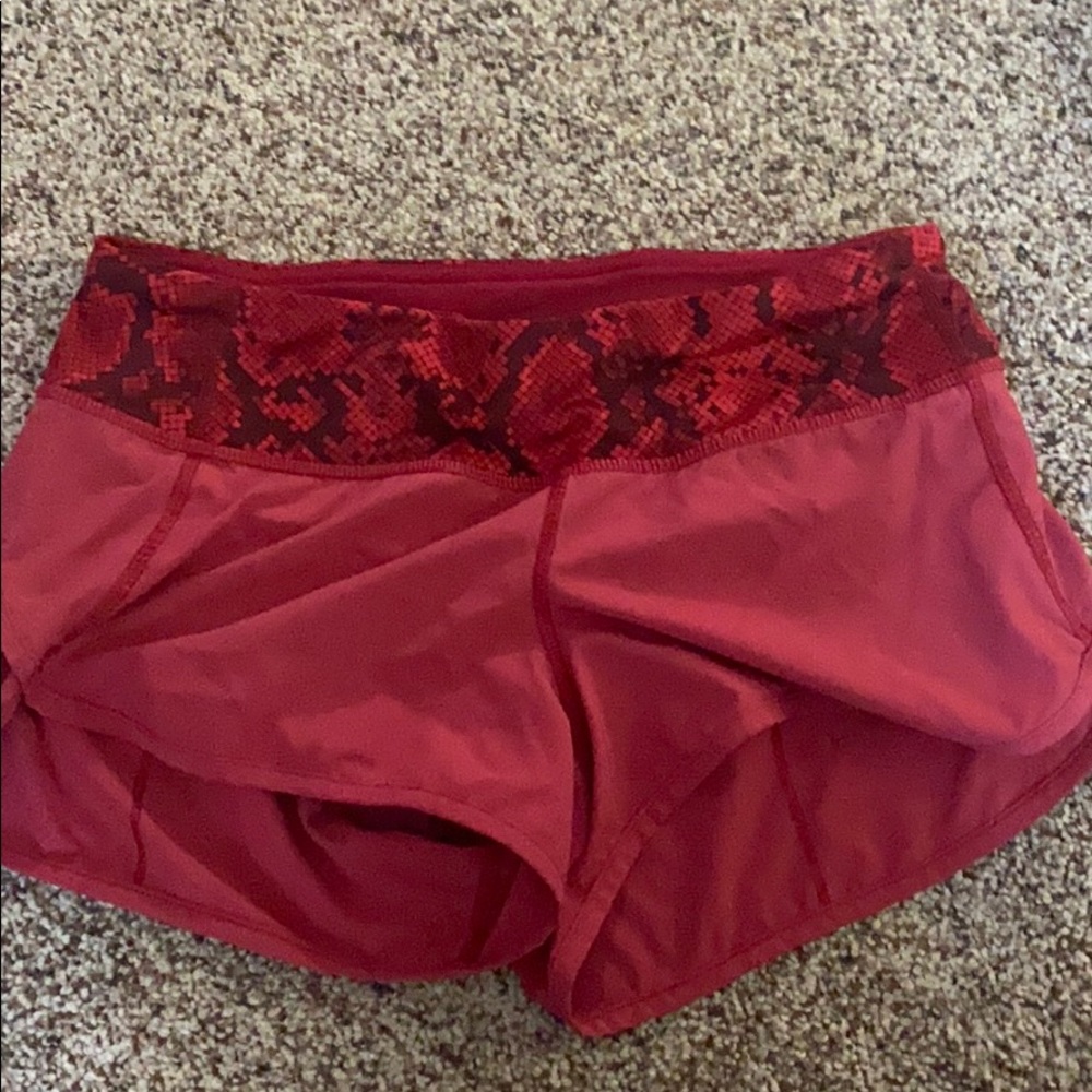 lululemon speed shorts